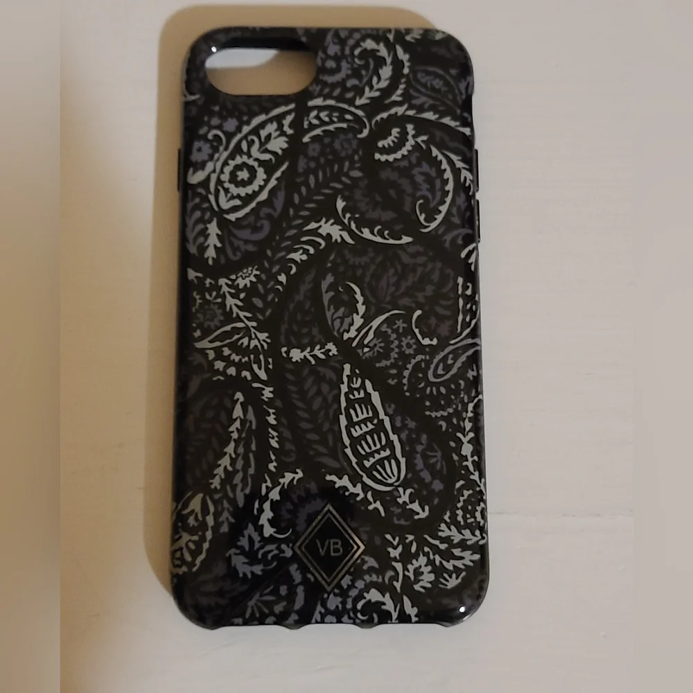 Vera Bradley Black & Gray Paisley Cell phone cover